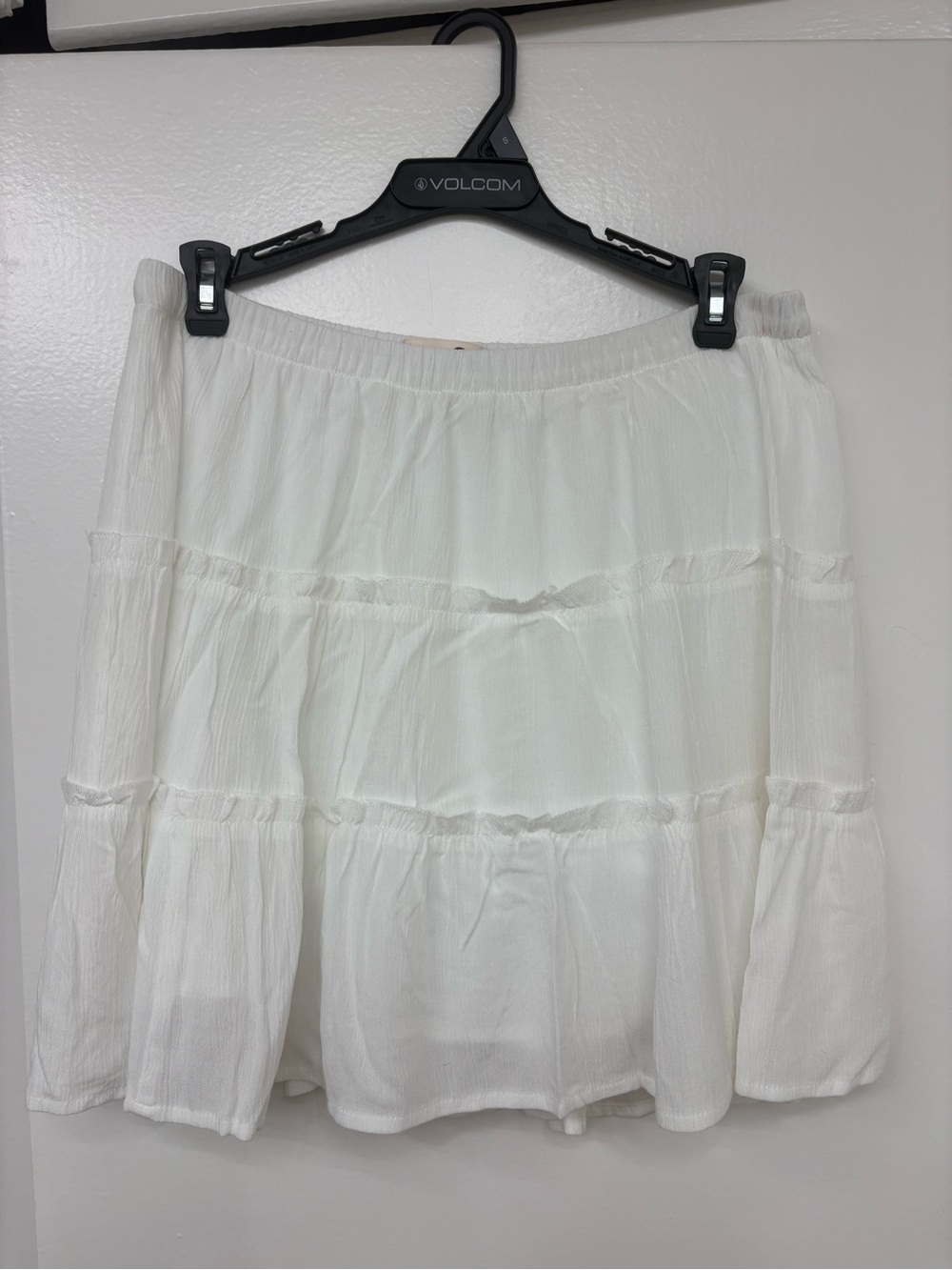 Kohl's White Tiered Circle Skirt